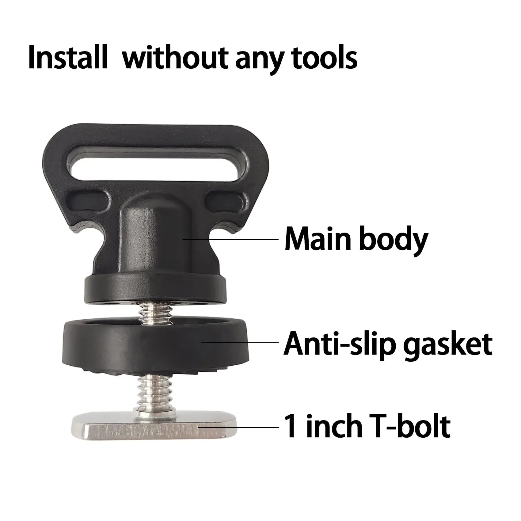 Fishing Kayak Cart - Penahan Kayak Track Tie Down Horizontal/Vertikal