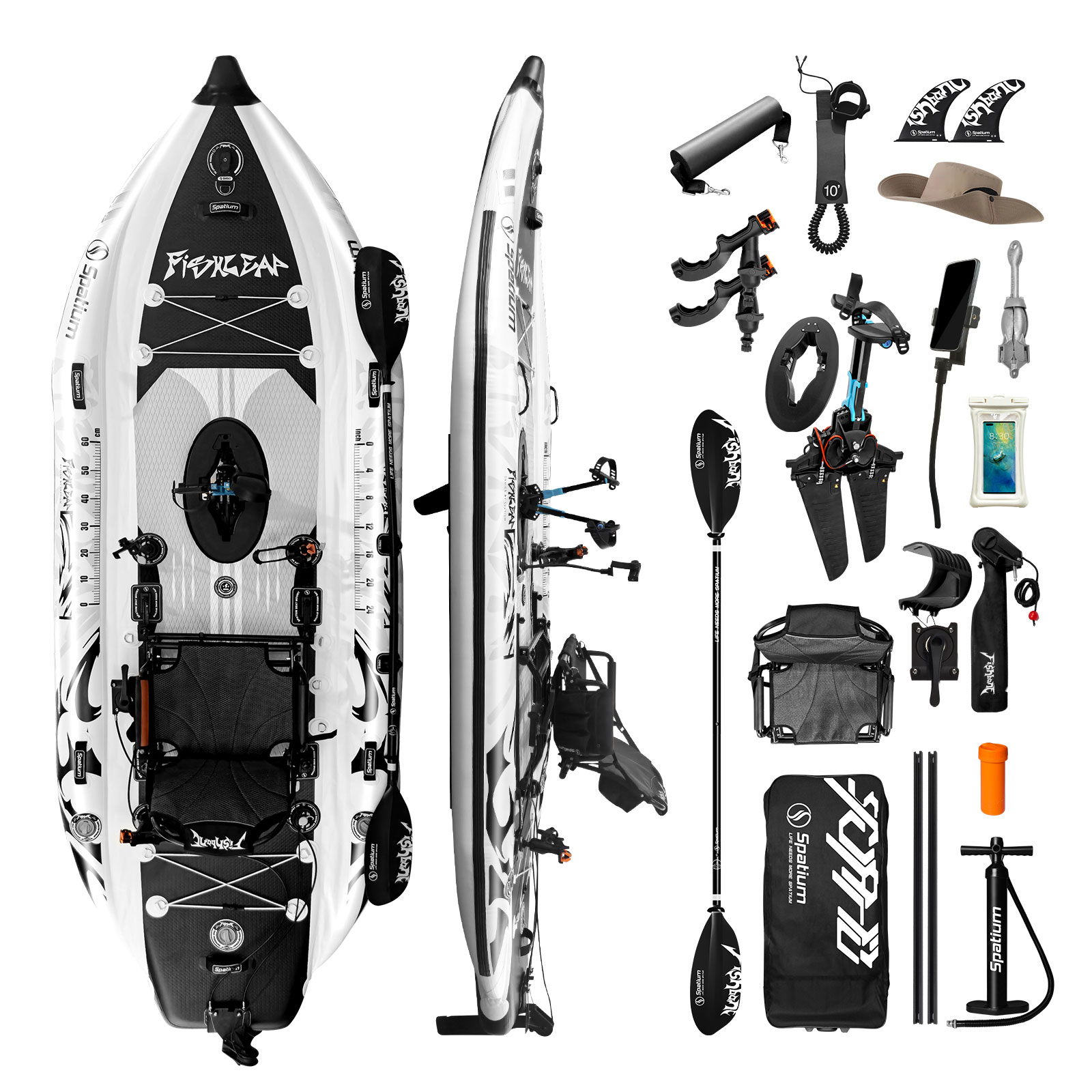 Kayak Tiup Spatium 11.5ft deng - Fishing Kayak Seat ulasan dan harga